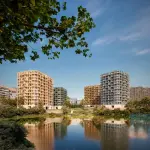T1 Smart com Varanda e Vista para o Lago – Lake Towers, Arca d'Água